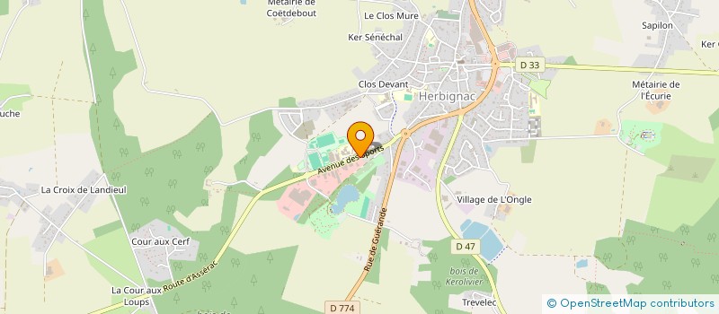 localisation de l'entreprise FONCIERE EMERAUDE à HERBIGNAC