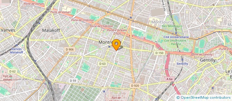 localisation de l'entreprise FONCIERE EPIONE  MONTROUGE