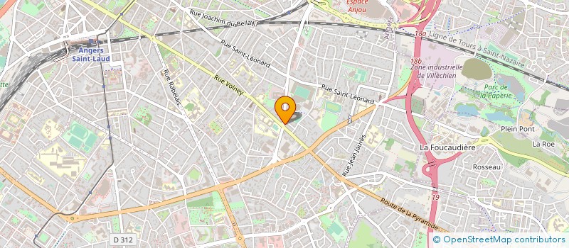 localisation de l'entreprise FONCIERE ESENCYA à ANGERS