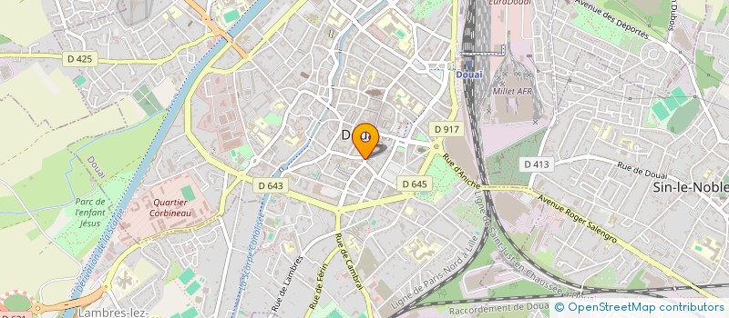 localisation de l'entreprise FONCIERE ET FINANCIERE VINCI à DOUAI