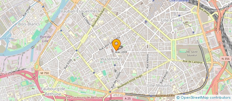 localisation de l'entreprise FONCIERE FAIDHERBE à LILLE