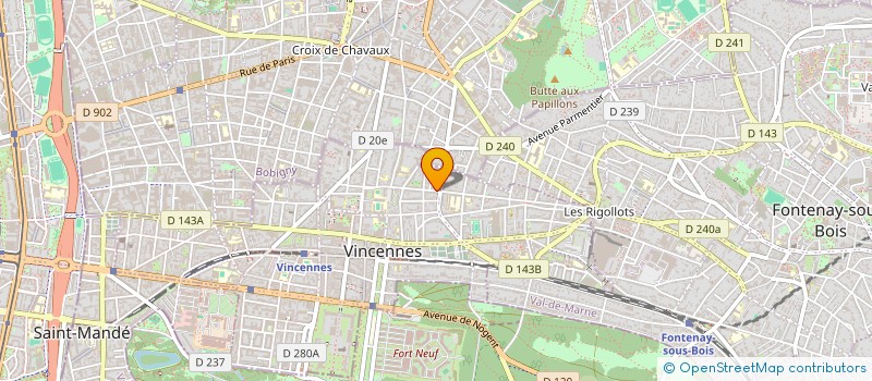 localisation de l'entreprise FONCIERE FAMILIALE COMMERCES à VINCENNES