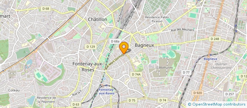 localisation de l'entreprise FONCIERE FINTINOS à FONTENAY-AUX-ROSES