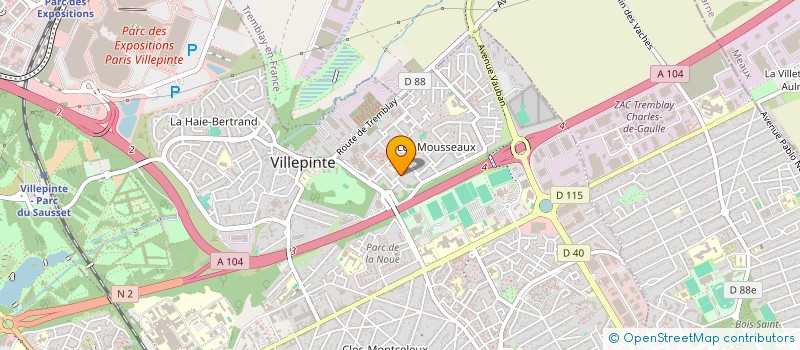 localisation de l'entreprise FONCIERE FRACYLCO à VILLEPINTE