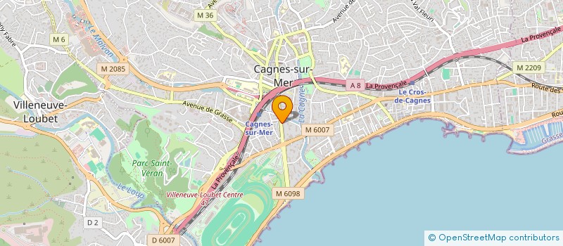 localisation de l'entreprise FONCIERE GAGNOLARI à CAGNES SUR MER