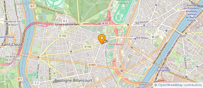 localisation de l'entreprise FONCIERE GEMINI à BOULOGNE-BILLANCOURT