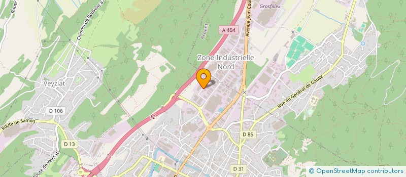 localisation de l'entreprise FONCIERE GERGONNE DE LA RUE DE TAMAS à OYONNAX