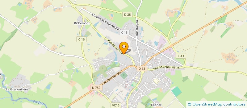 localisation de l'entreprise FONCIERE GIP  NUEIL-LES-AUBIERS