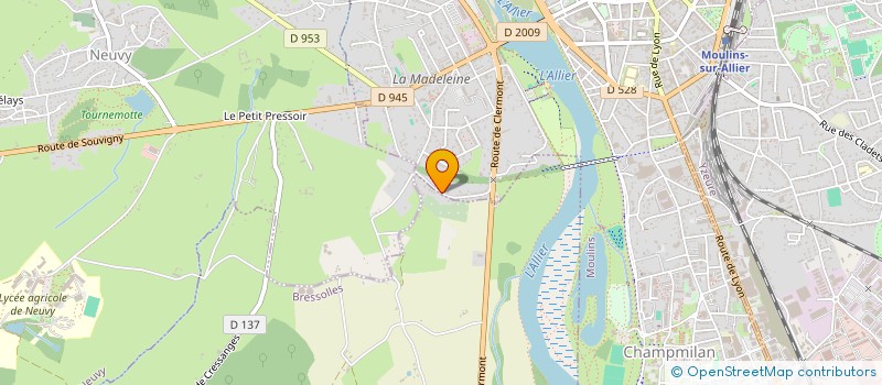localisation de l'entreprise FONCIERE GROUPE HELIOS à MOULINS