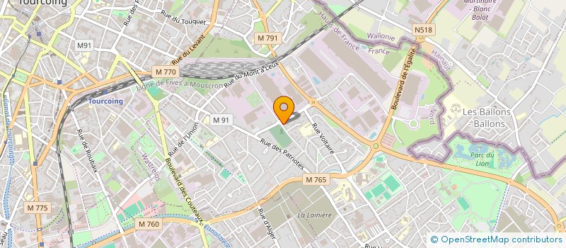 localisation de l'entreprise FONCIERE GUR  WATTRELOS