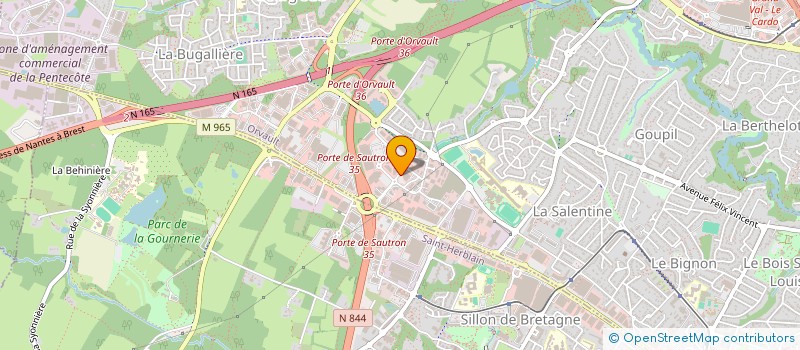 localisation de l'entreprise FONCIERE HACOOPA à ORVAULT