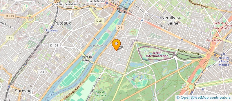 localisation de l'entreprise FONCIERE HH à NEUILLY-SUR-SEINE