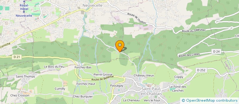 localisation de l'entreprise FONCIERE HL à NEUVECELLE