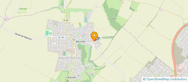 localisation de l'entreprise FONCIERE HOM'AGE  BIEVILLE-BEUVILLE