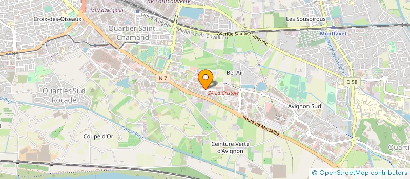 localisation de l'entreprise FONCIERE HTA  AVIGNON