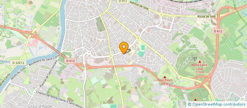 localisation de l'entreprise FONCIERE IMPA  AGDE