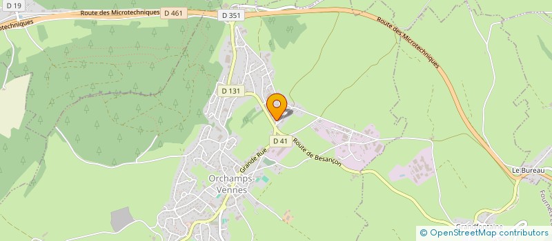 localisation de l'entreprise FONCIERE INDUSTRIELLE DU HAUT-DOUBS 3  ORCHAMPS-VENNES