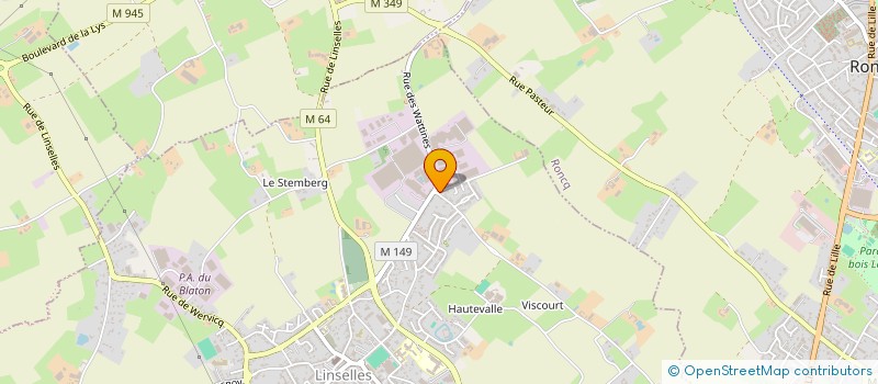 localisation de l'entreprise FONCIERE INVEST  LINSELLES