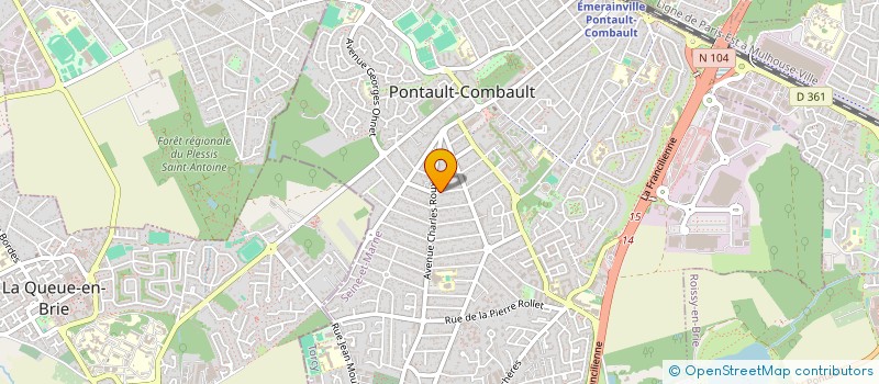 localisation de l'entreprise FONCIERE JSTERRE  PONTAULT-COMBAULT