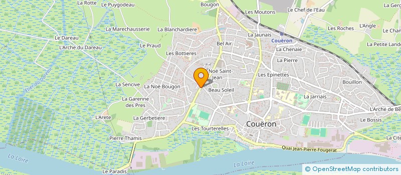 localisation de l'entreprise FONCIERE JUBINEAU à COUERON