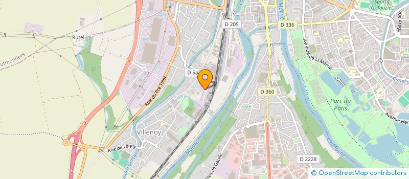 localisation de l'entreprise FONCIERE LA VISTA  VILLENOY