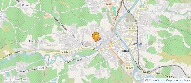 localisation de l'entreprise FONCIERE LAGOUTTE  LIMOUX