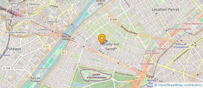 localisation de l'entreprise FONCIERE LAVOISIER à NEUILLY-SUR-SEINE