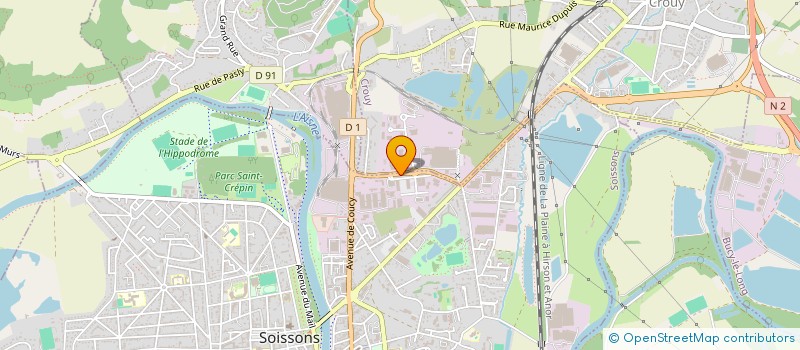 localisation de l'entreprise FONCIERE LBC à SOISSONS