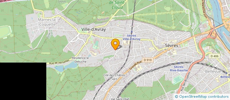 localisation de l'entreprise FONCIERE LEVALLOIS  VILLE-D'AVRAY