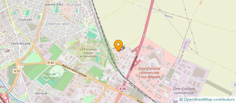 localisation de l'entreprise FONCIERE LHP  REIMS