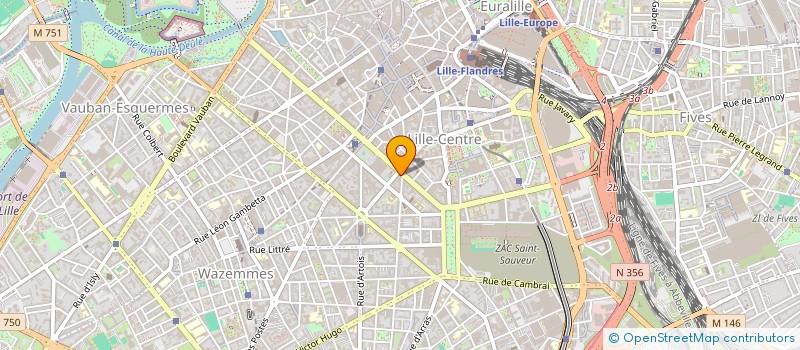 localisation de l'entreprise FONCIERE LILLOISE FAMILIALE à LILLE