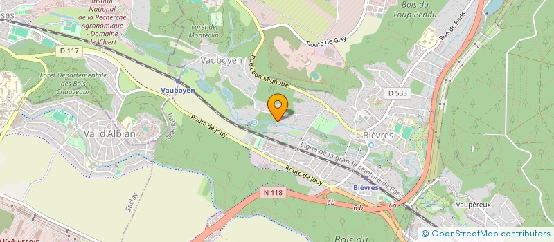 localisation de l'entreprise FONCIERE LPV  BIEVRES