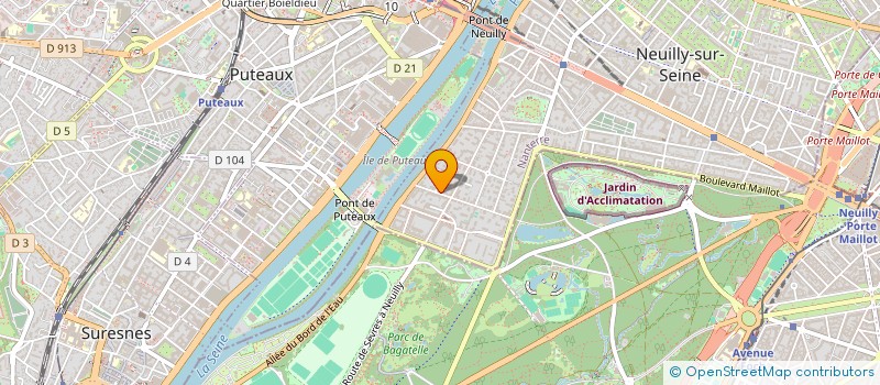 localisation de l'entreprise FONCIERE LUSSIEZ à NEUILLY-SUR-SEINE
