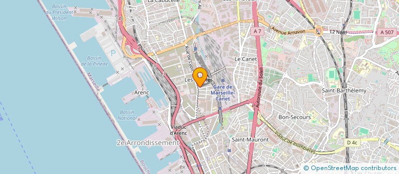 localisation de l'entreprise FONCIERE M.J.A à MARSEILLE