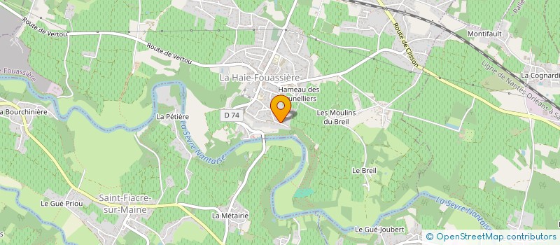 localisation de l'entreprise FONCIERE M2A  LA HAIE-FOUASSIERE