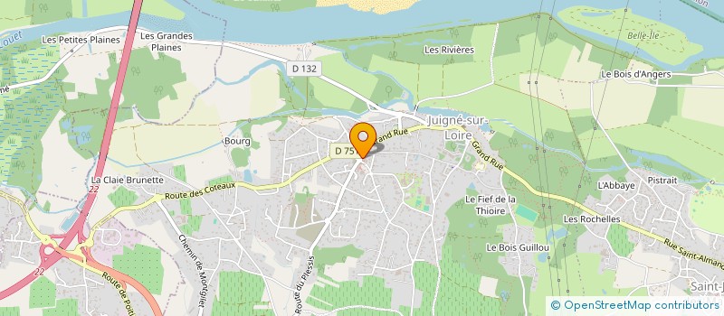 localisation de l'entreprise FONCIERE MAISON FLORE  LES GARENNES SUR LOIRE