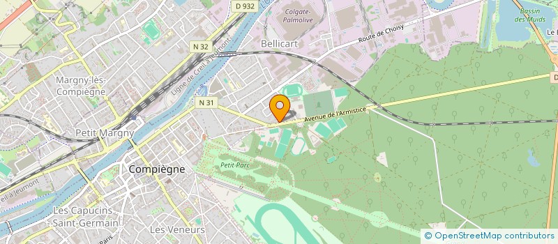 localisation de l'entreprise FONCIERE MANGIN  COMPIEGNE