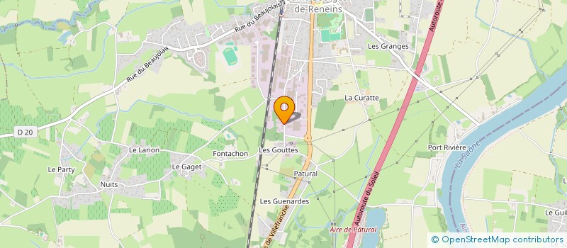 localisation de l'entreprise FONCIERE MAURICE THIVENT  LA CHAPELLE-SOUS-DUN