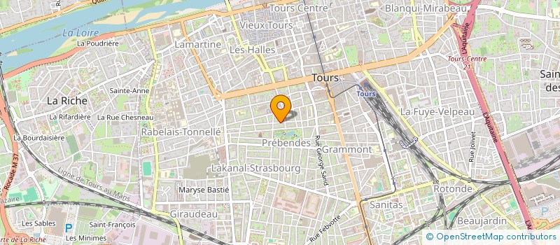 localisation de l'entreprise FONCIERE MB  PARCAY-MESLAY