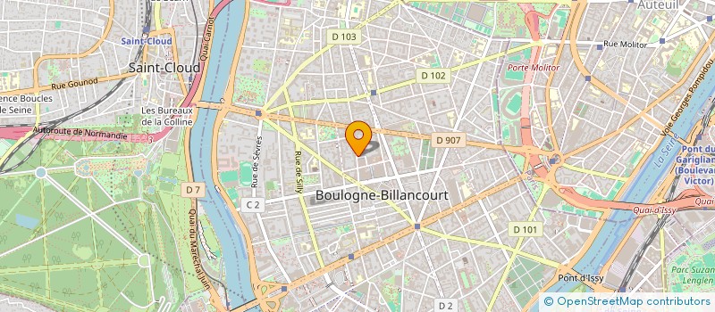 localisation de l'entreprise FONCIERE MDS à BOULOGNE-BILLANCOURT