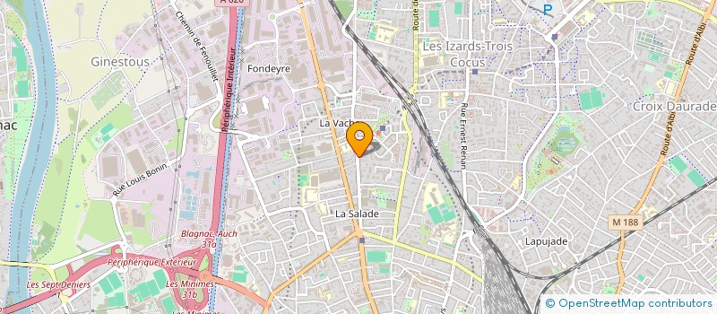 localisation de l'entreprise FONCIERE MED-AZUR  TOULOUSE