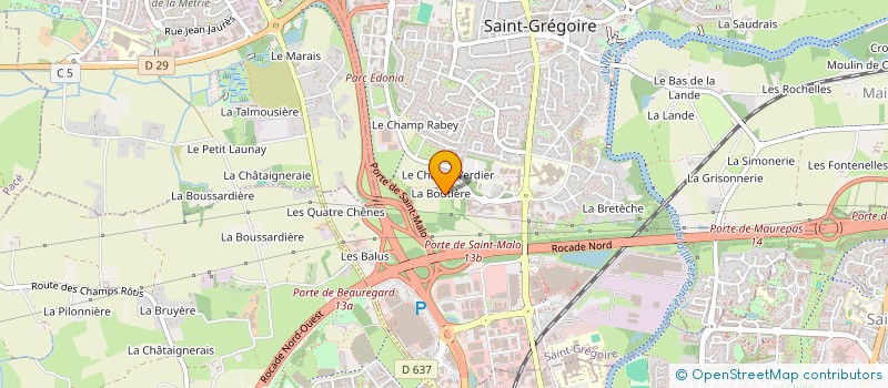 localisation de l'entreprise FONCIERE MEDICALE PROFESSIONNELLE  SAINT-GREGOIRE