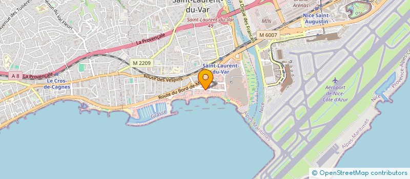 localisation de l'entreprise FONCIERE MEDITERRANEE à SAINT-LAURENT-DU-VAR