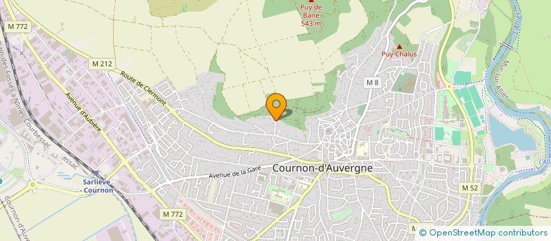 localisation de l'entreprise FONCIERE MERMOZ  COURNON-D'AUVERGNE