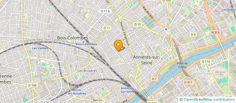 localisation de l'entreprise FONCIERE MG  ASNIERES-SUR-SEINE