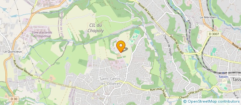 localisation de l'entreprise FONCIERE MORILLON 1  SAINT-GENIS-LES-OLLIERES