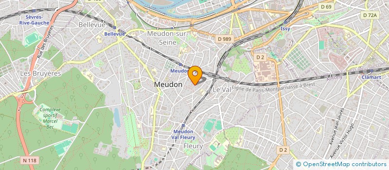 localisation de l'entreprise FONCIERE MULLER-CONNAN à MEUDON