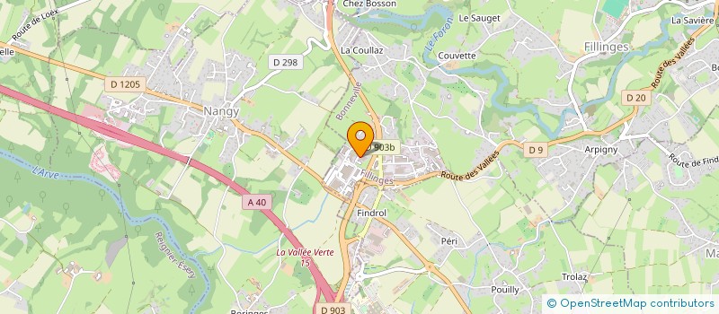 localisation de l'entreprise FONCIERE NEGOMAB  FILLINGES