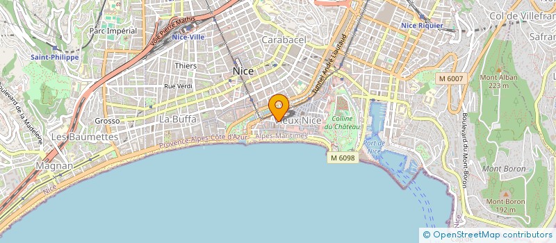 localisation de l'entreprise FONCIERE NMCG à NICE