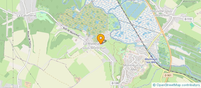 localisation de l'entreprise FONCIERE NORD PLUS  LA MADELAINE-SOUS-MONTREUIL